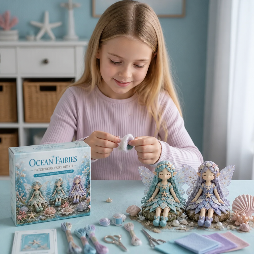 Fairy Sewing Kit for Kids – Create Magical Fairy Dolls with Fabric, Accessories and Instructions