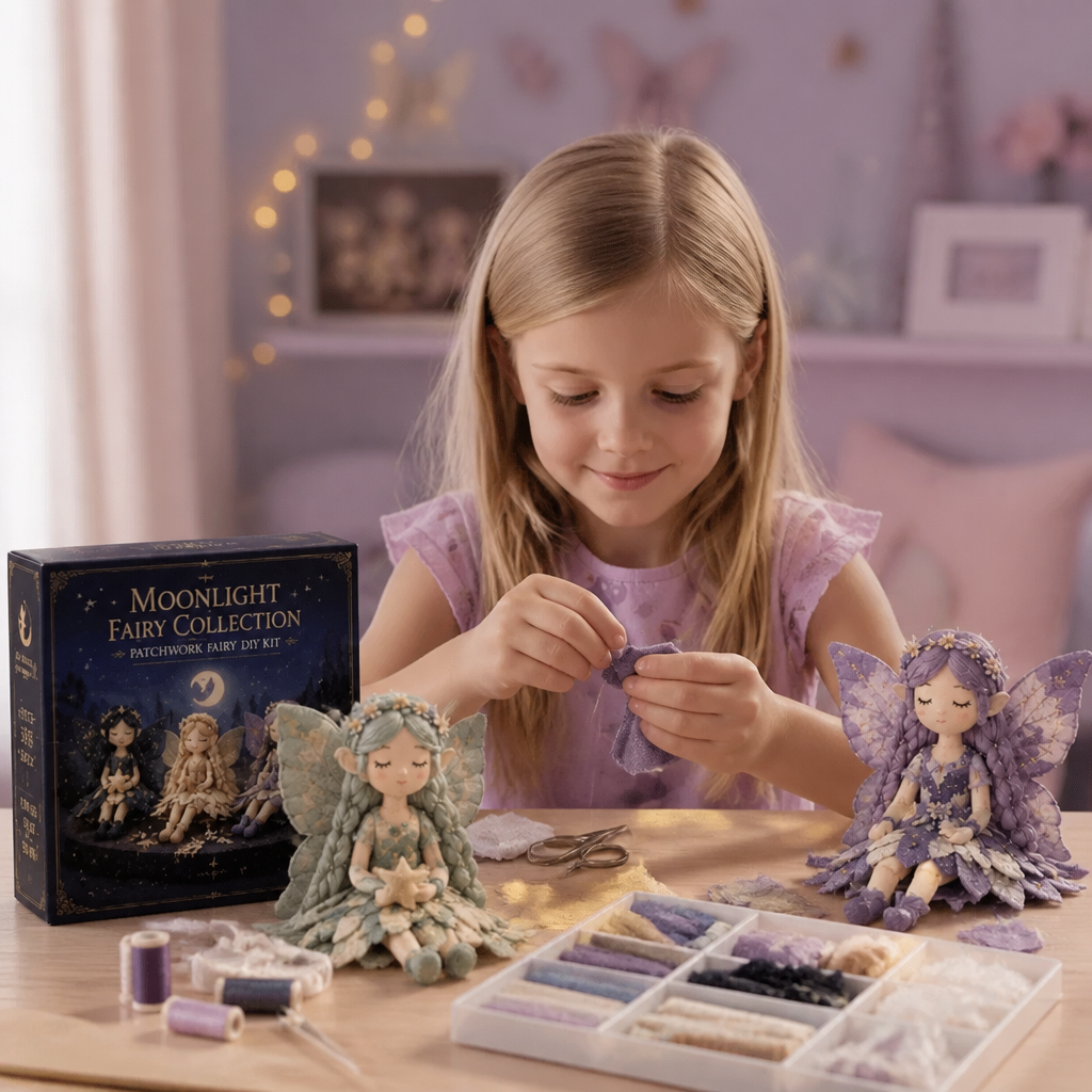 Fairy Sewing Kit for Kids – Create Magical Fairy Dolls with Fabric, Accessories and Instructions