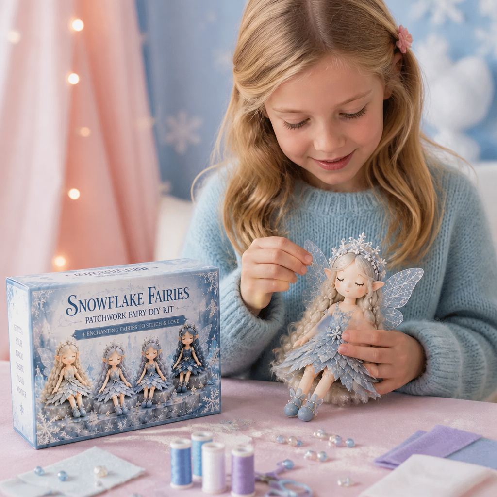 Fairy Sewing Kit for Kids – Create Magical Fairy Dolls with Fabric, Accessories and Instructions