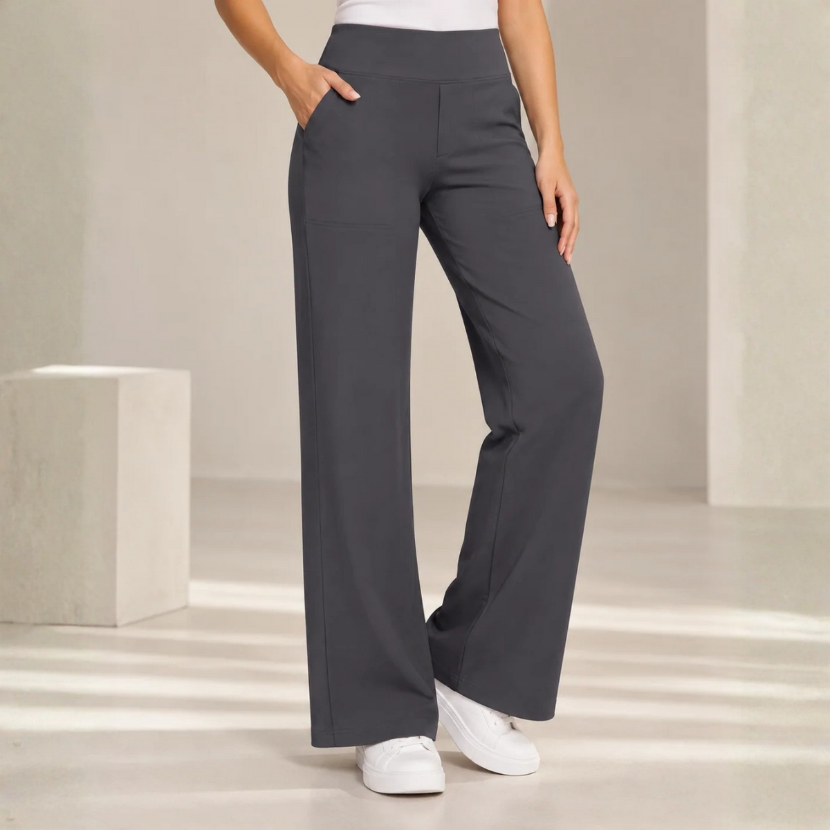 Lize Comfortable Elastic Wide-Leg Trousers