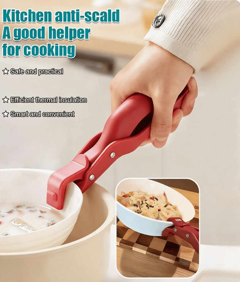 Multi-Purpose Anti-Scald Bowl Holder Clip for Kitchen