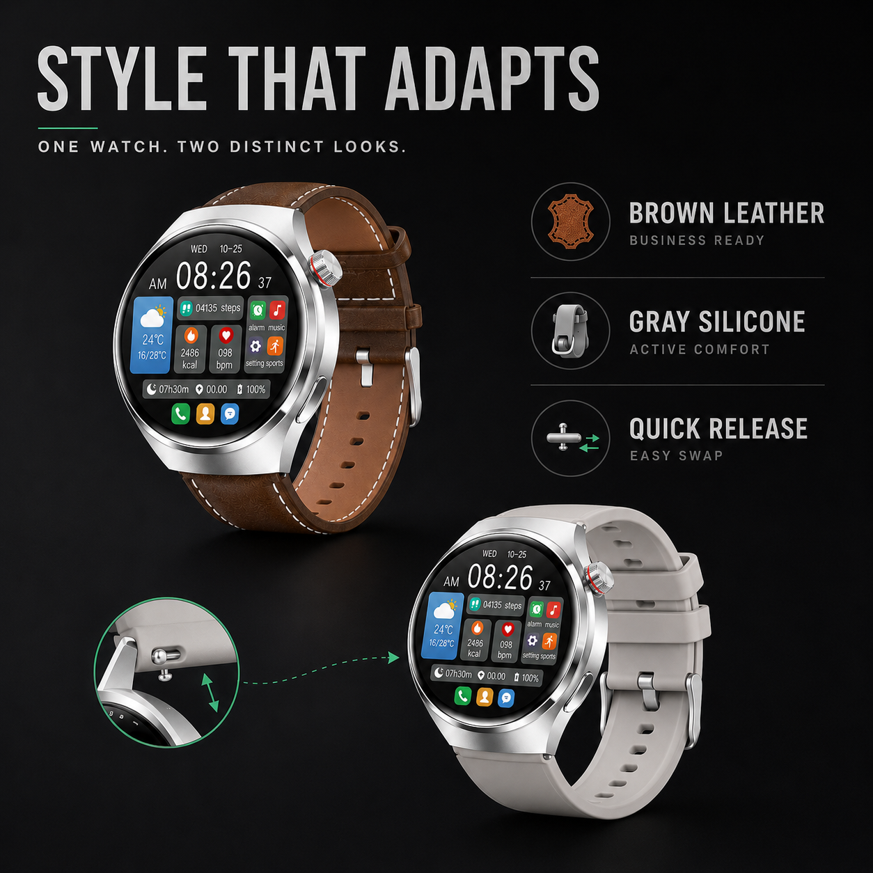 Nordspur | Health Smartwatch with Blood Pressure Tracker