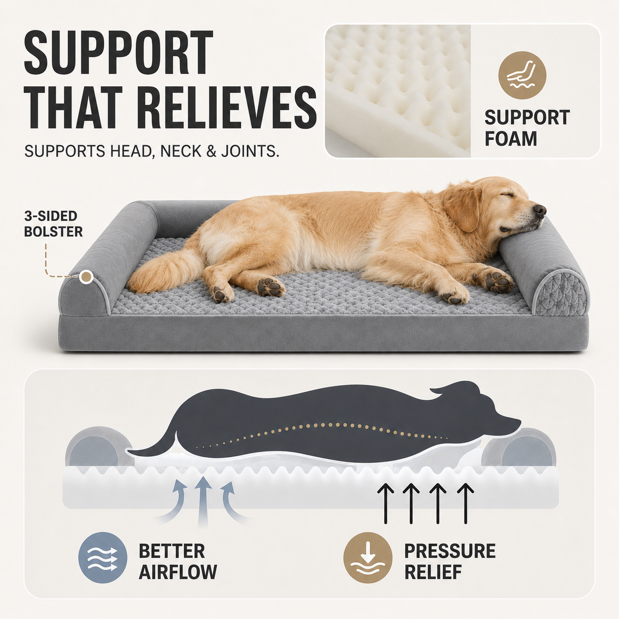 Nordspur | Slumberpaw Extra Large Orthopedic Dog Mattress