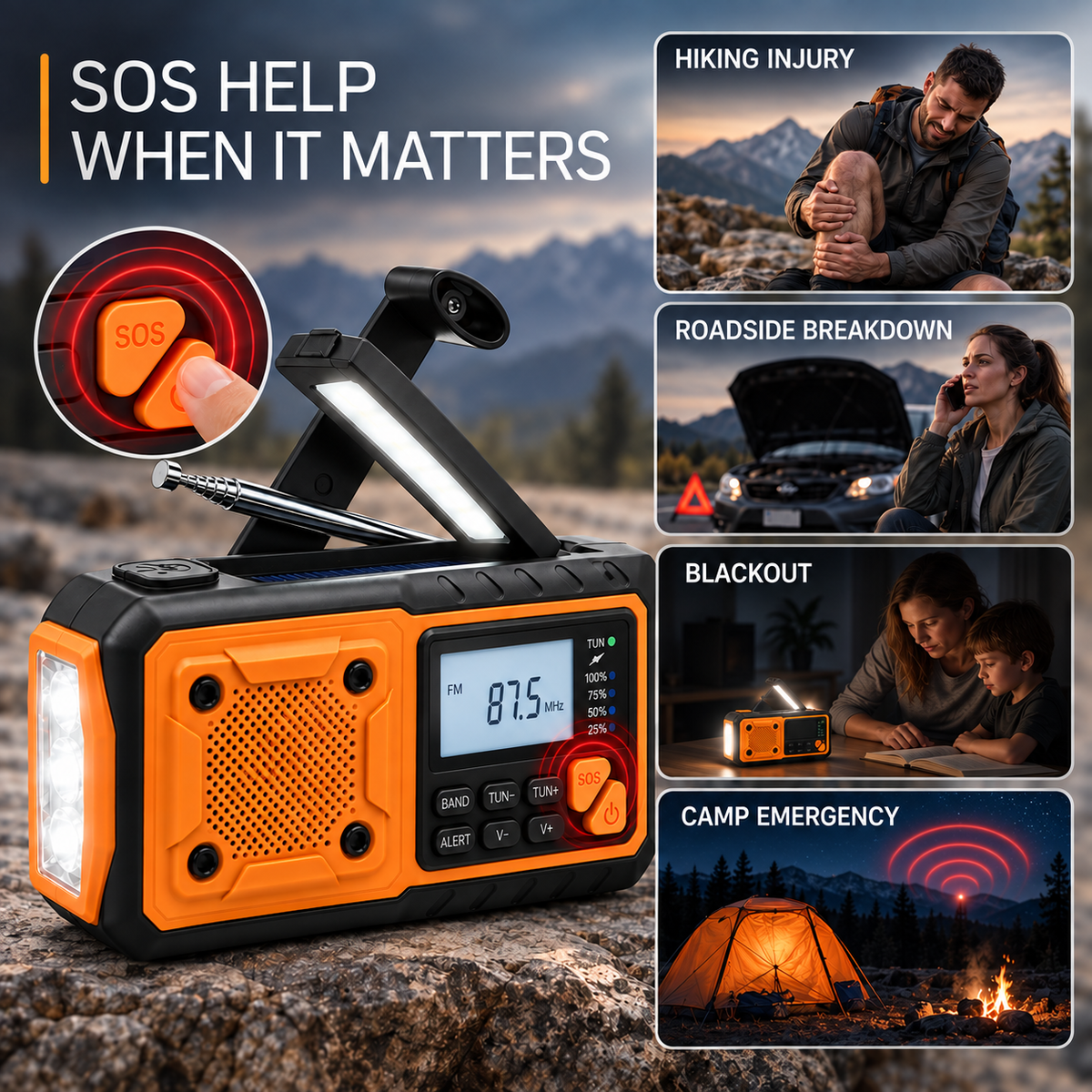Nordspur | Solavox Portable Emergency Crank Radio