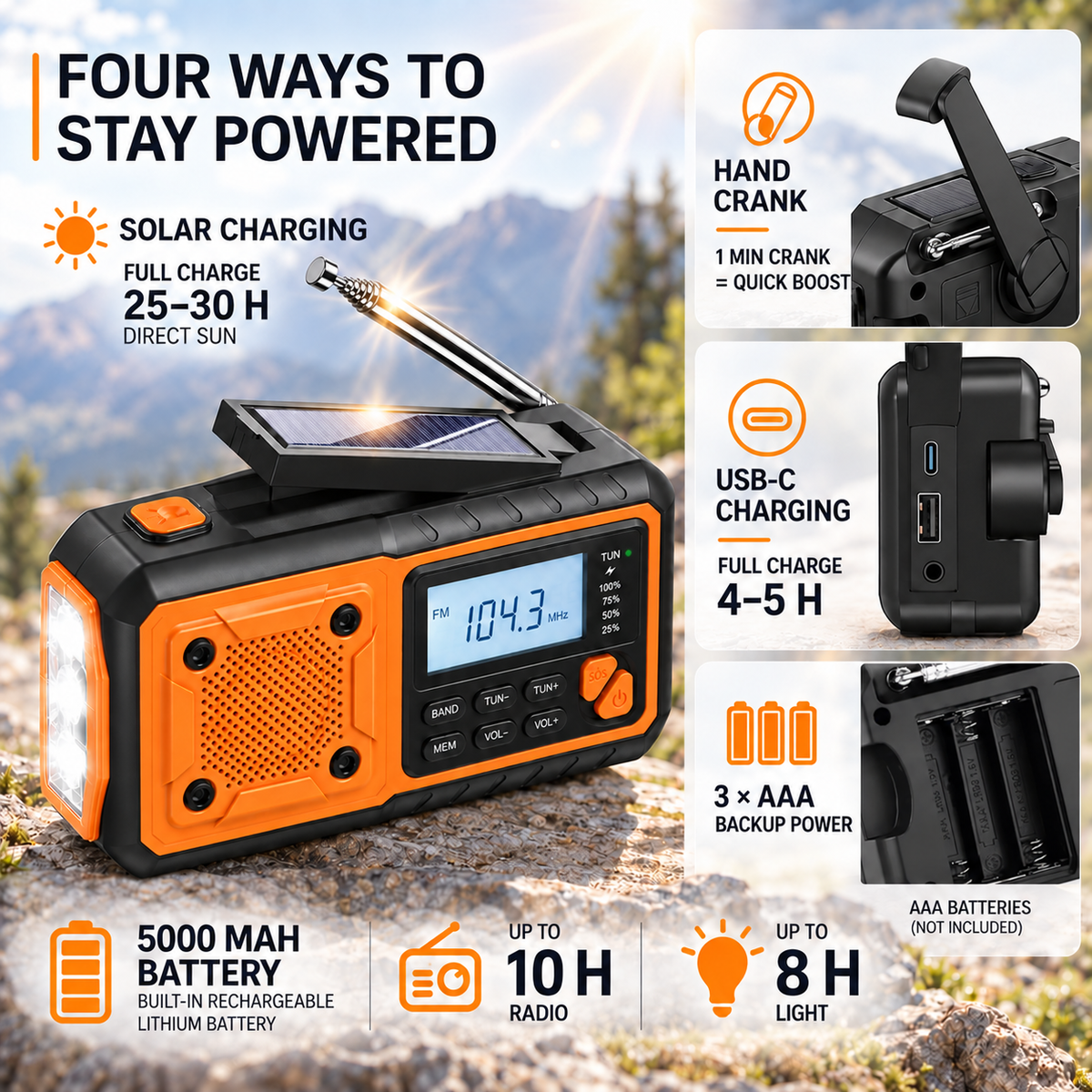 Nordspur | Solavox Portable Emergency Crank Radio