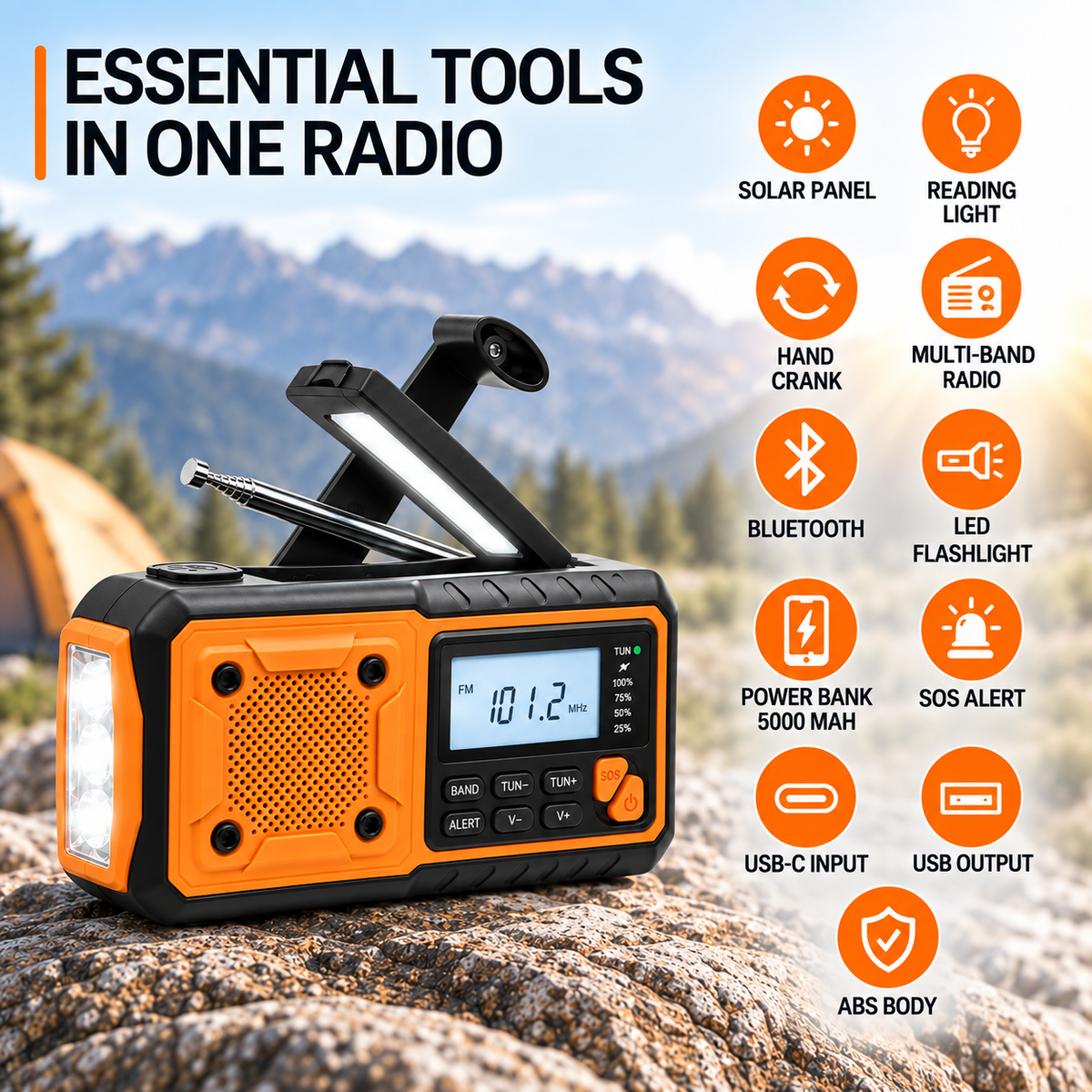 Nordspur | Solavox Portable Emergency Crank Radio