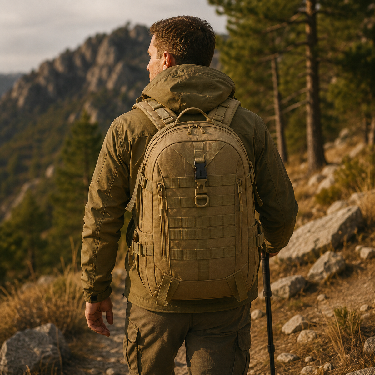 Aliter Rugged Rugged 40L Outdoor Backpack for Hiking and Travel