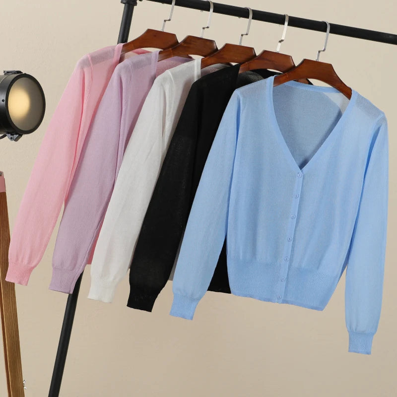 Nordspur | Aeralis Semi-Sheer Cropped Cardigan