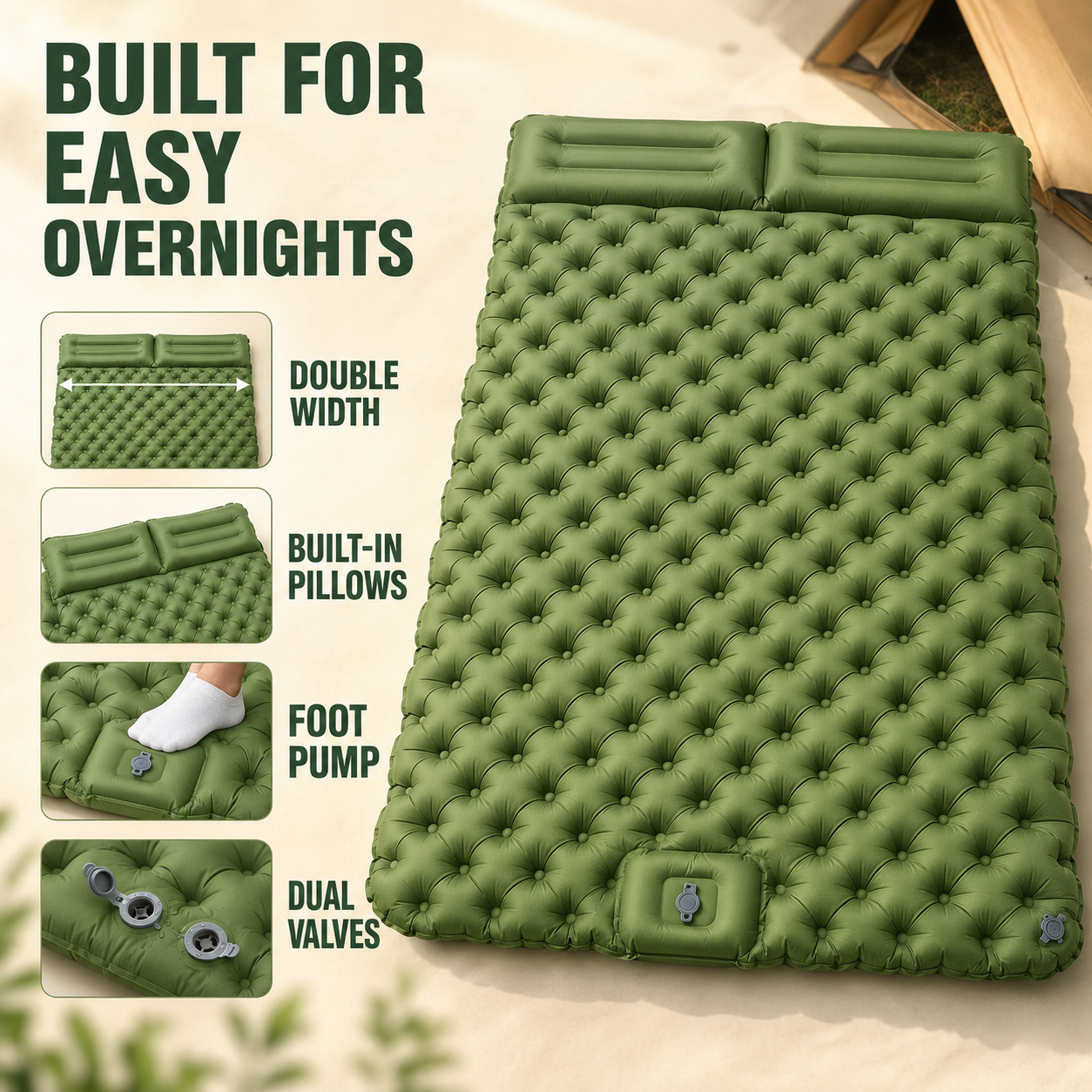 Nordspur | Aerolaze Inflatable Double Camping Mat
