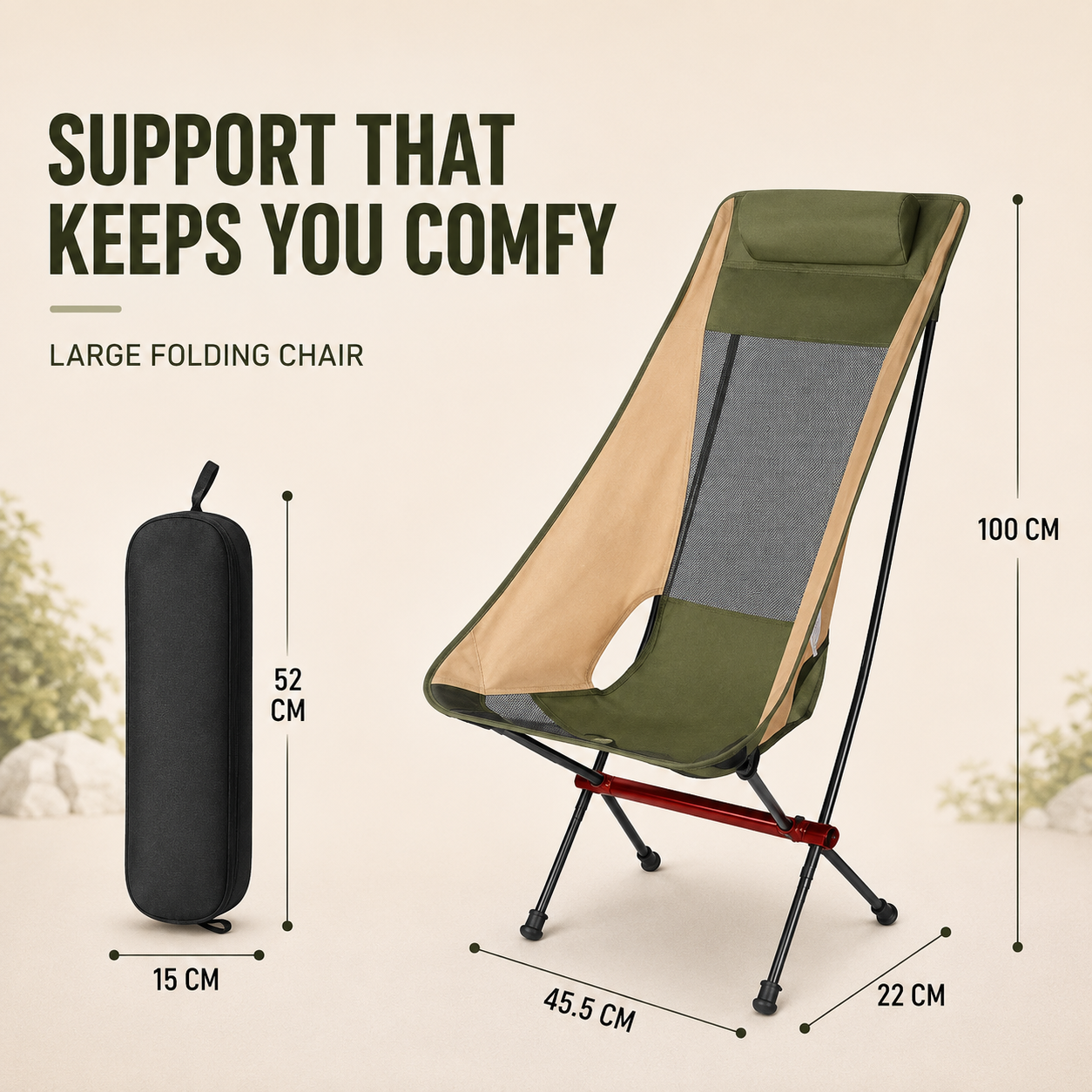Nordspur | Aeroluna Ultralight Folding Highback Chair