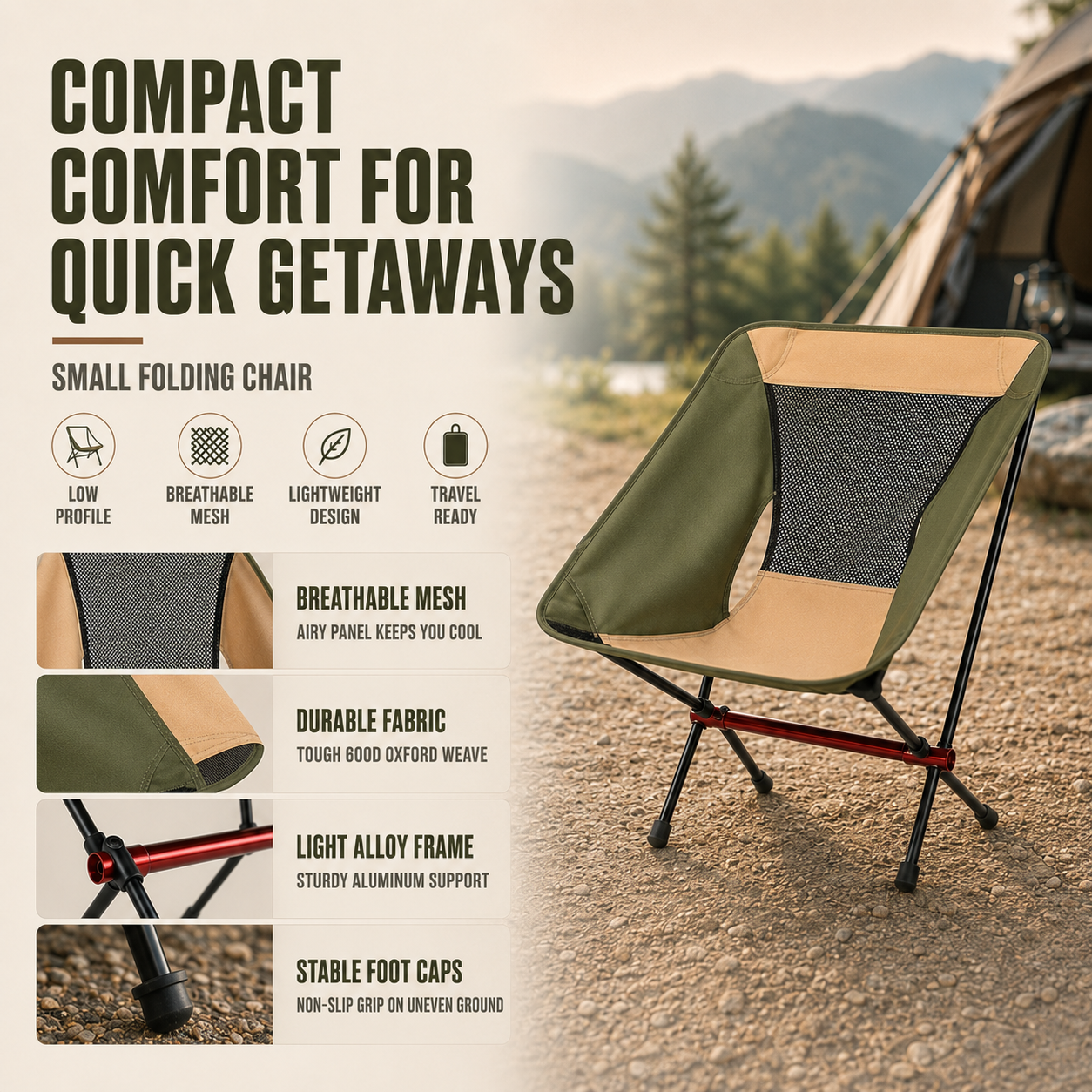 Nordspur | Aeroluna Ultralight Folding Highback Chair