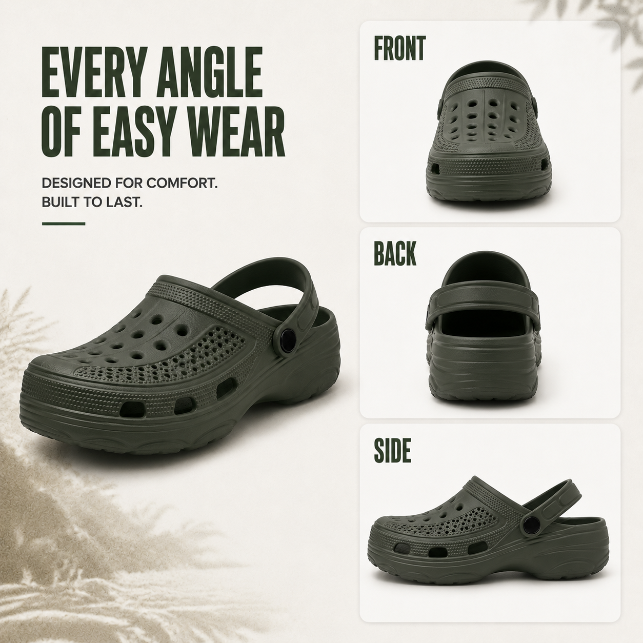 Nordspur | Aerostride Men's Breathable Garden Clogs