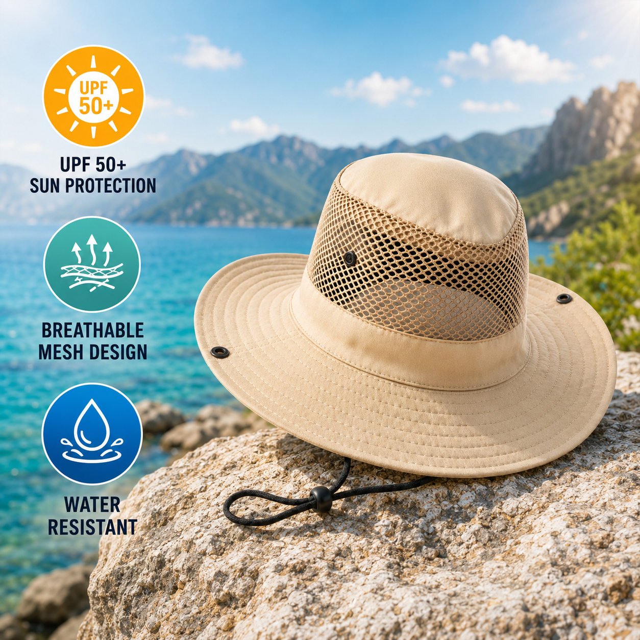 Nordspur | Aerovent Wide Brim Mesh Hat