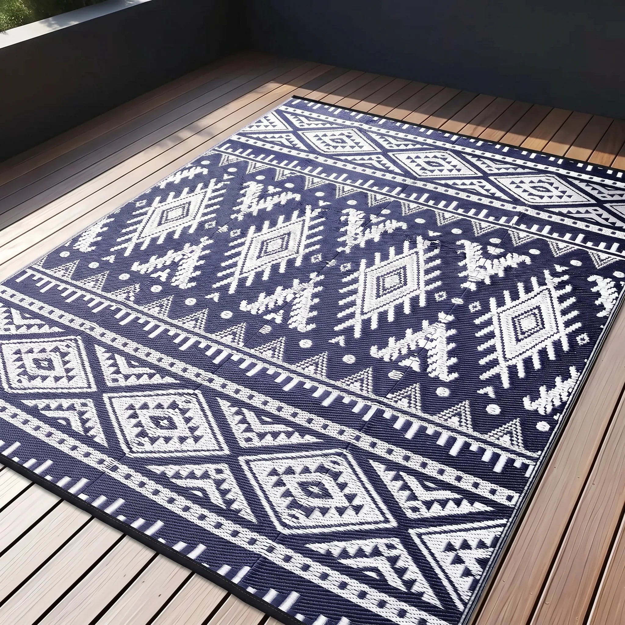 Nordspur | Alvoria Reversible Geometric Outdoor Rug