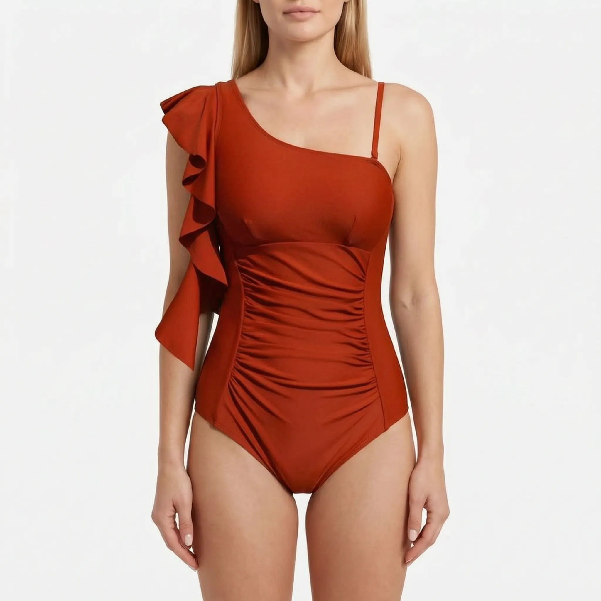 Nordspur | Aquadrape Asymmetrical Ruffled One Piece Swimsuit