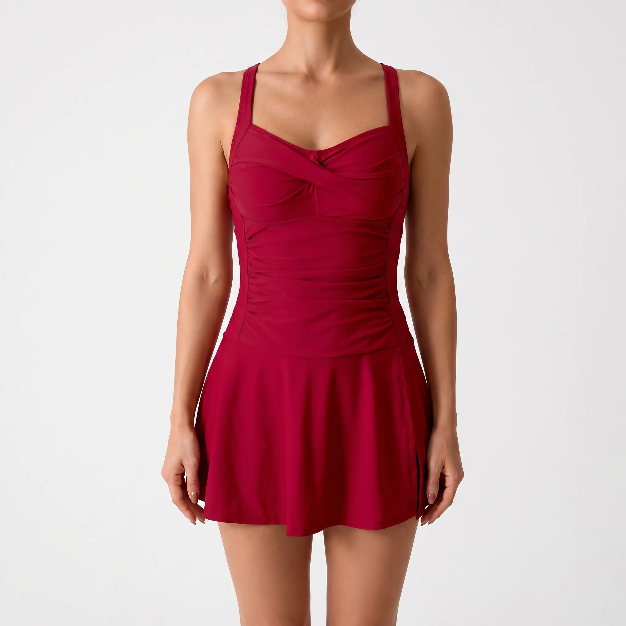 Nordspur | Aqualite Solid Colour Ruched Tankini Set