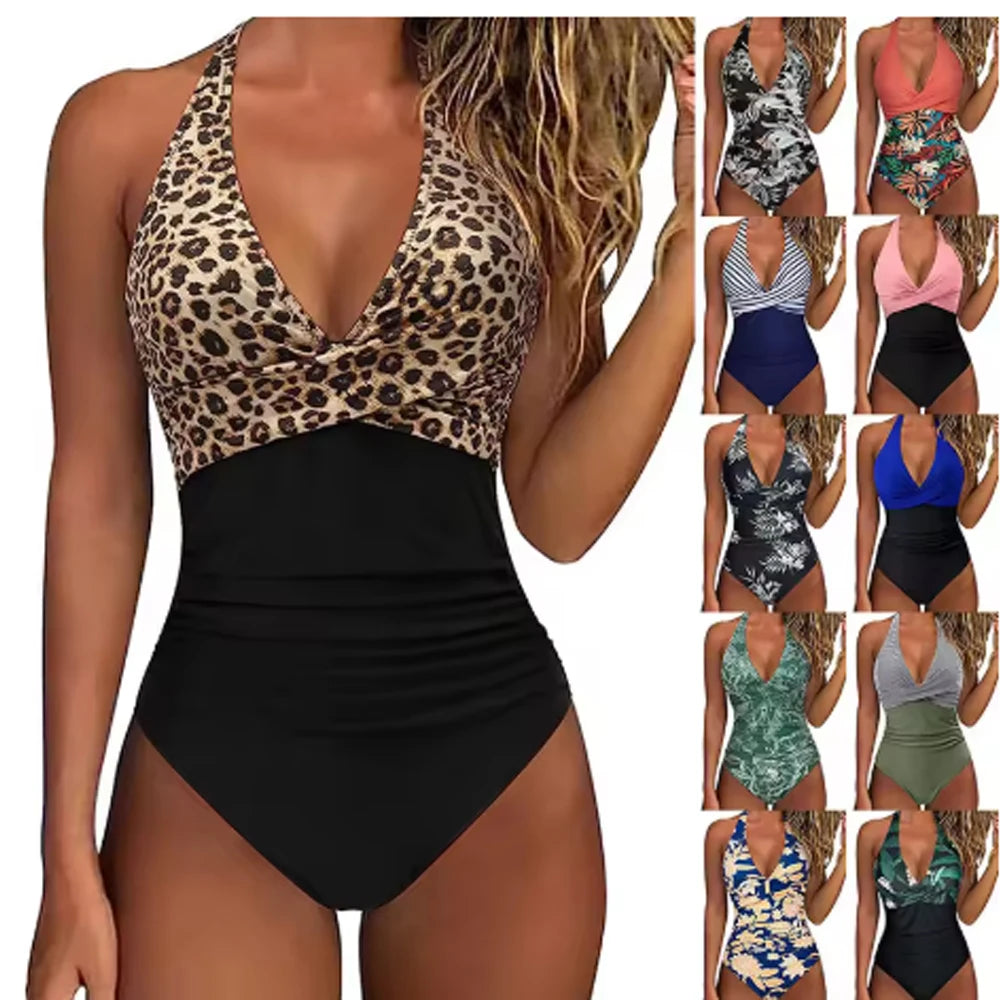 Nordspur | Aquarelle One Piece Halter Swimsuit
