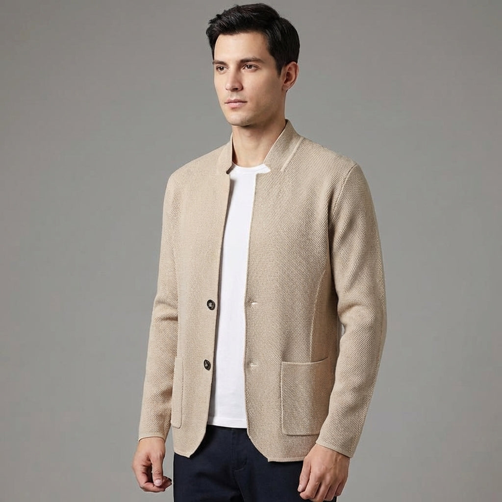 Nordspur | Ardentor Slim Fit Stand Collar Cardigan