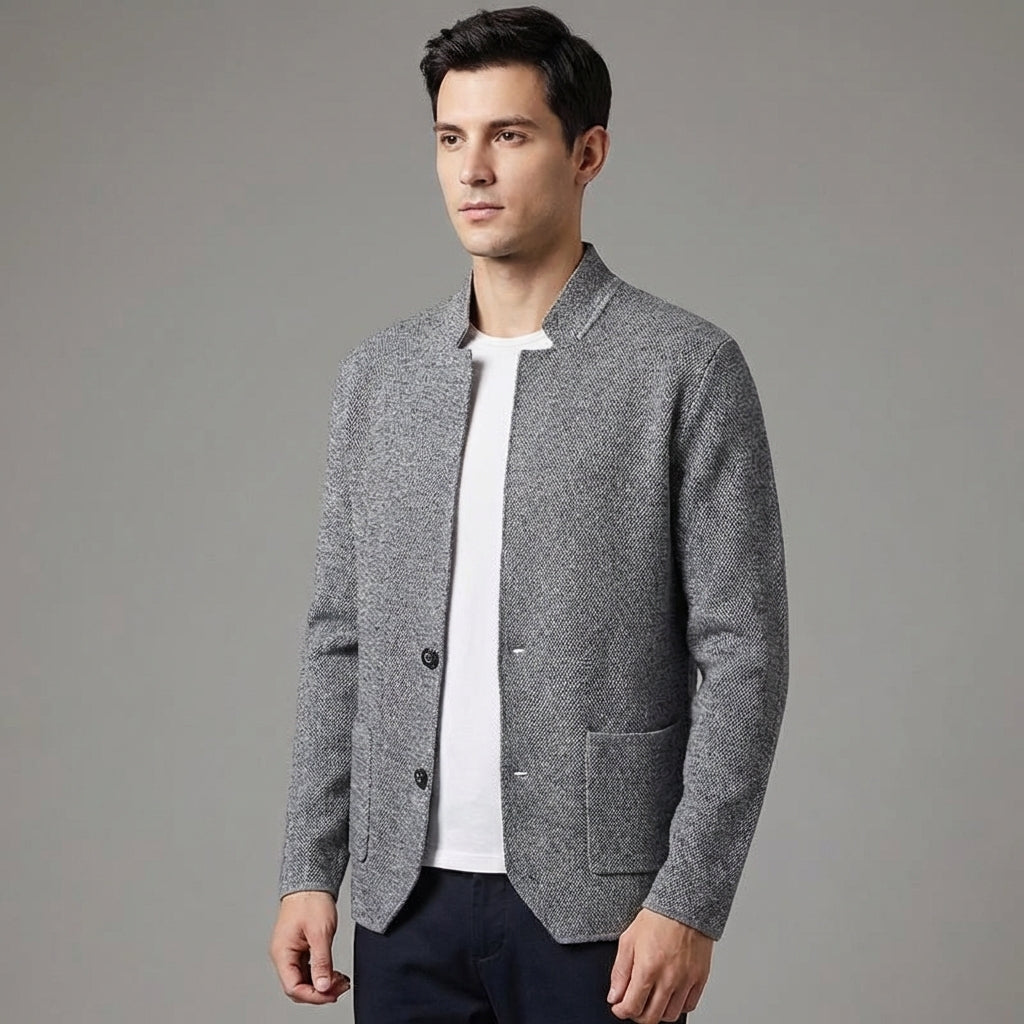Nordspur | Ardentor Slim Fit Stand Collar Cardigan