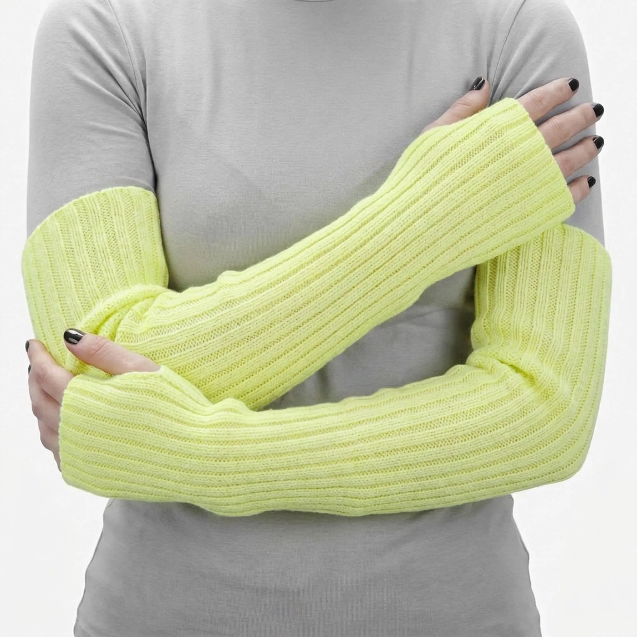 Nordspur | ArmHugs Long Ribbed Knit Fingerless Gloves
