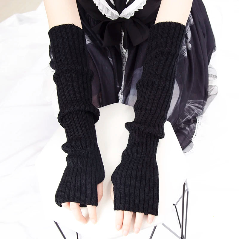 Nordspur | ArmHugs Long Ribbed Knit Fingerless Gloves