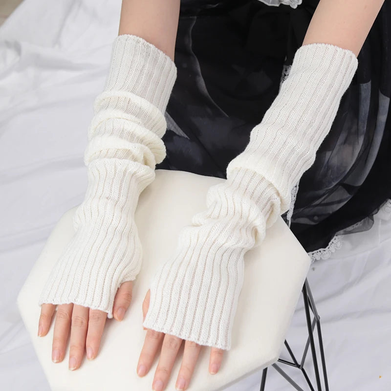 Nordspur | ArmHugs Long Ribbed Knit Fingerless Gloves