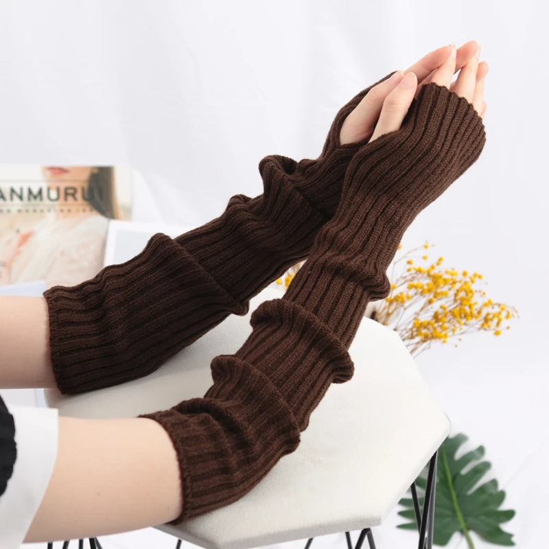 Nordspur | ArmHugs Long Ribbed Knit Fingerless Gloves