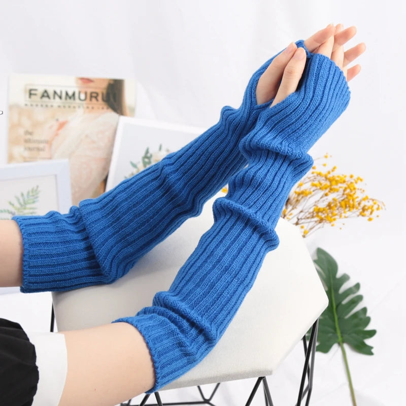 Nordspur | ArmHugs Long Ribbed Knit Fingerless Gloves