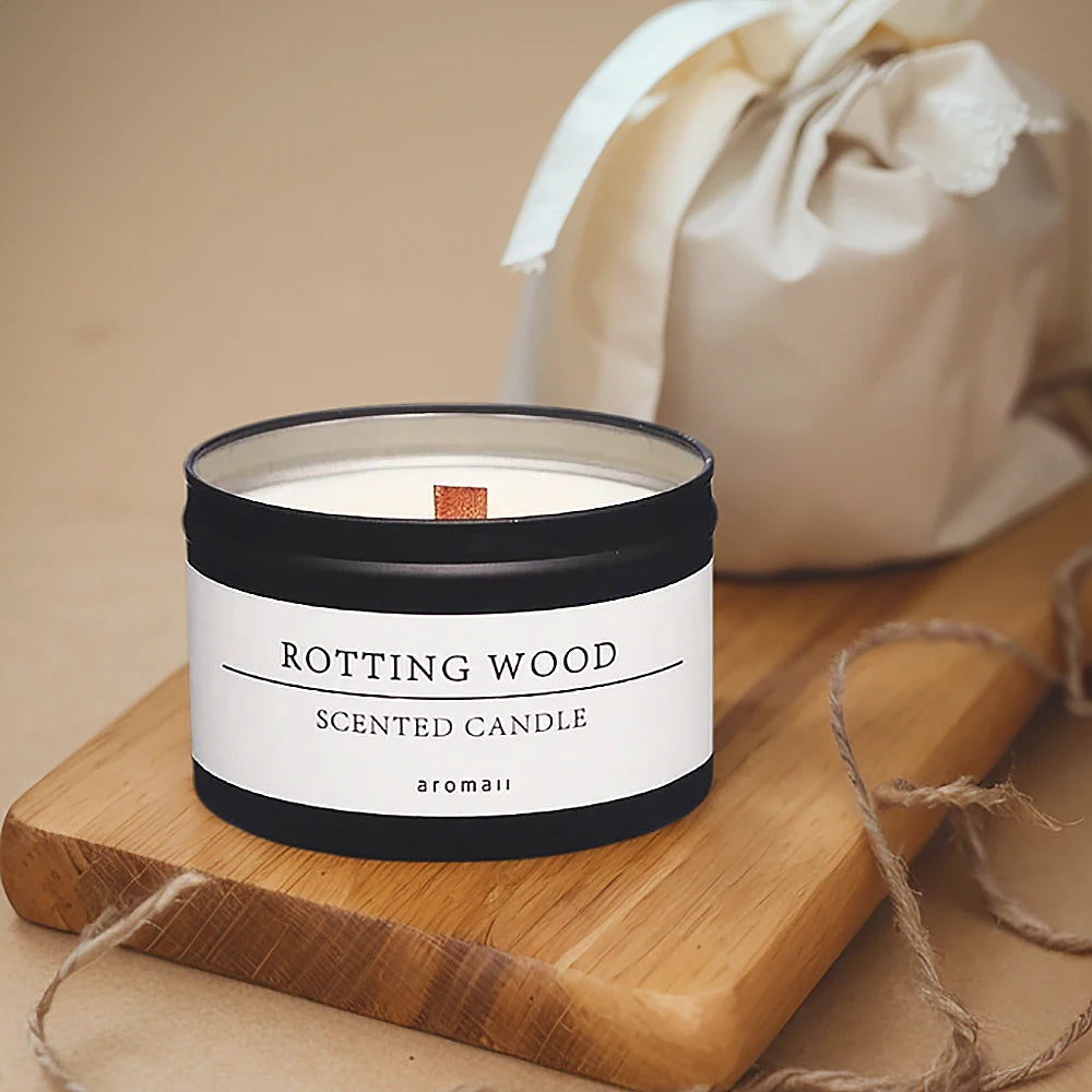 Nordspur | AromaDusk Minimalist Dark Cylindrical Room Fragrance Candle