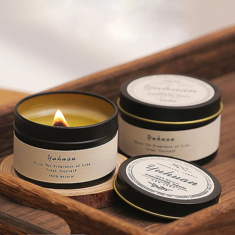 Nordspur | AromaDusk Minimalist Dark Cylindrical Room Fragrance Candle
