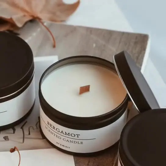 Nordspur | AromaDusk Minimalist Dark Cylindrical Room Fragrance Candle