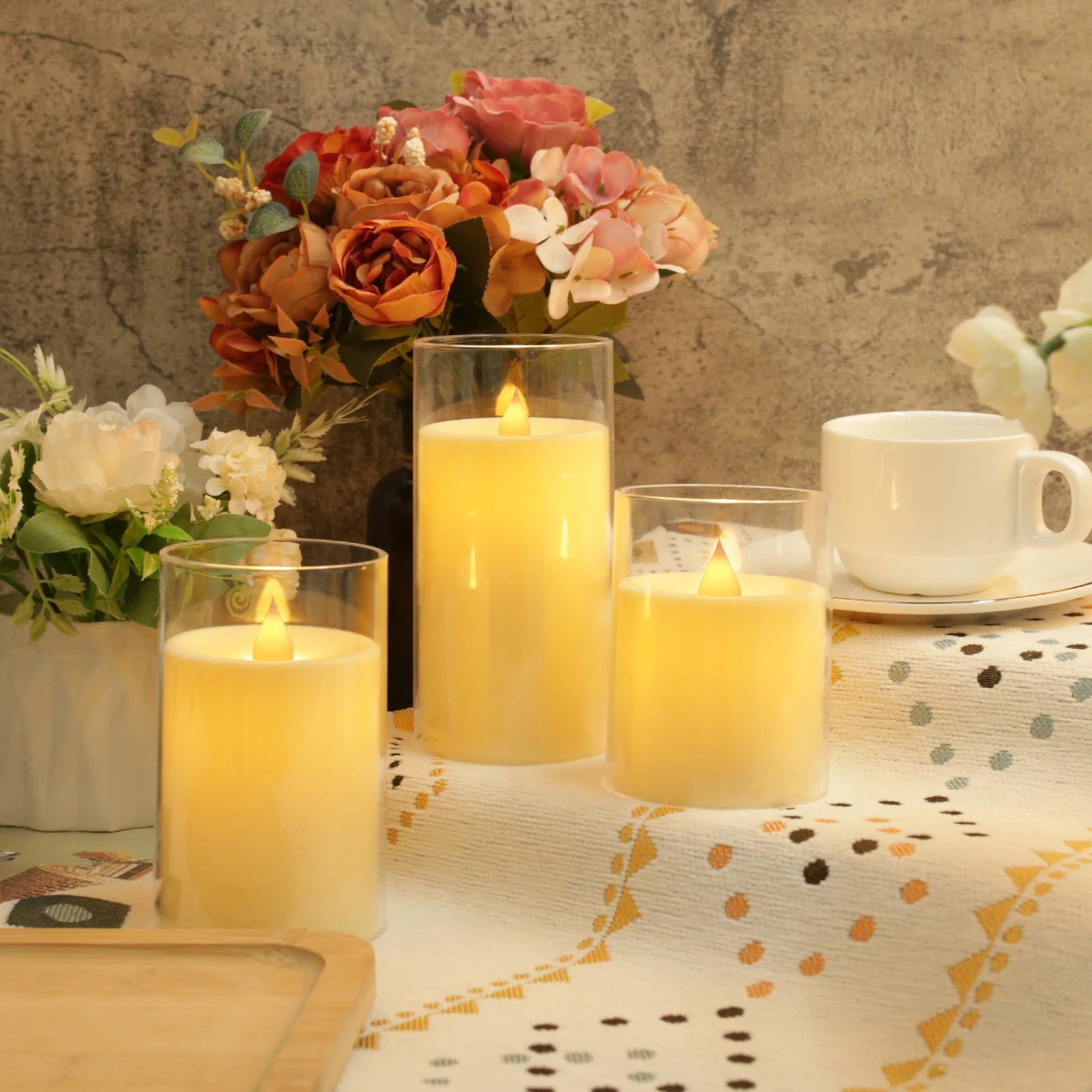 Nordspur | Astris Flameless Pillar Candle Set