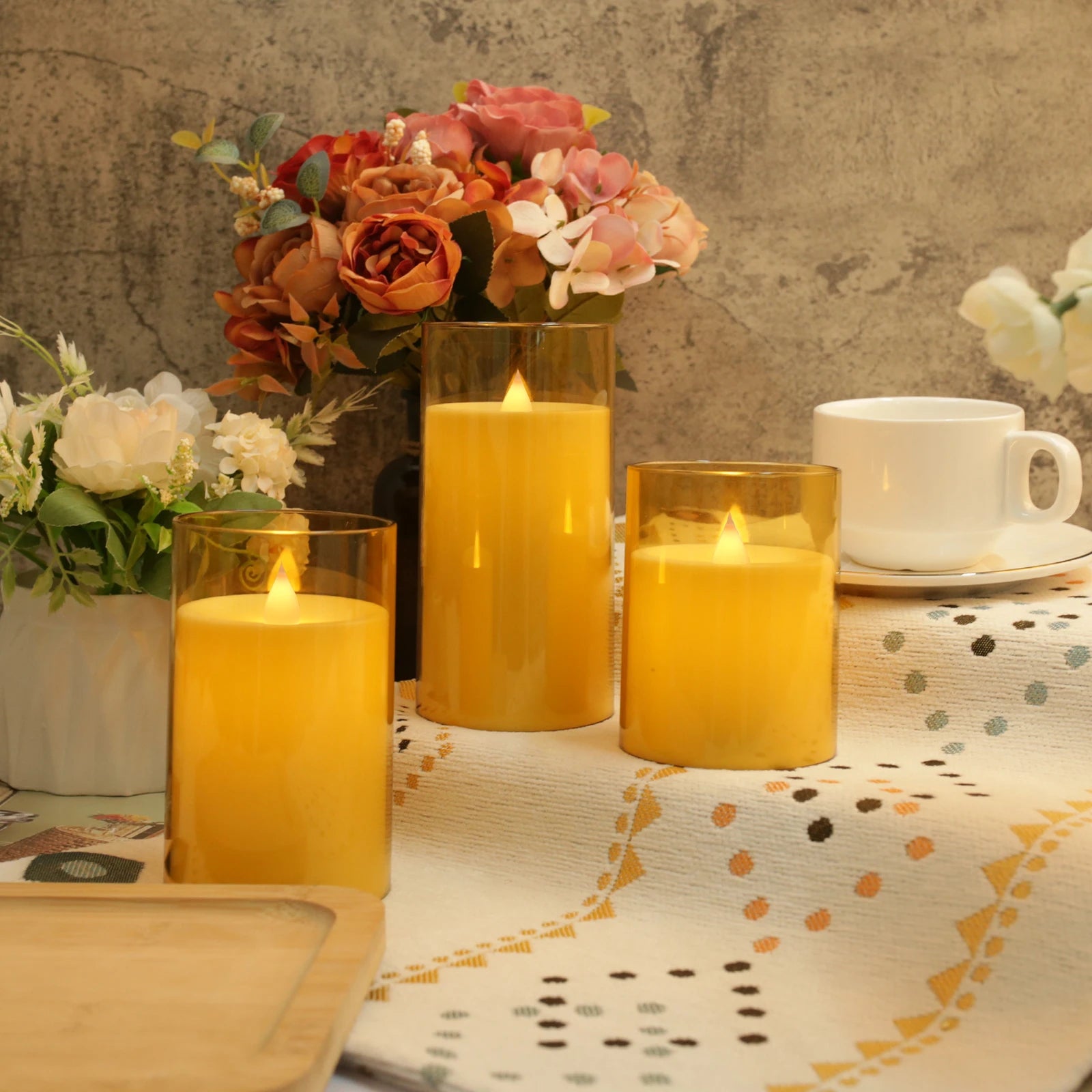Nordspur | Astris Flameless Pillar Candle Set
