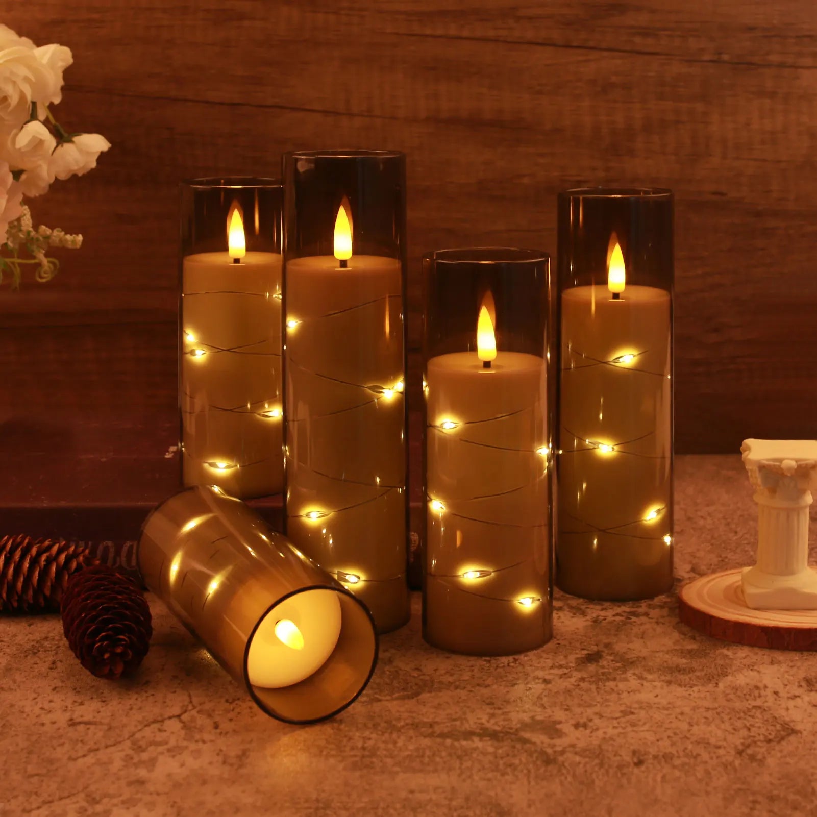 Nordspur | Astris Flameless Pillar Candle Set