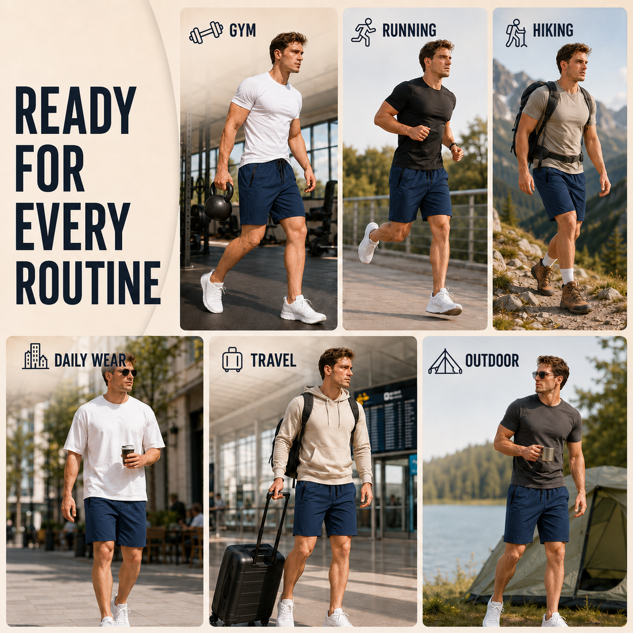 Nordspur | Athliso Men Active Shorts