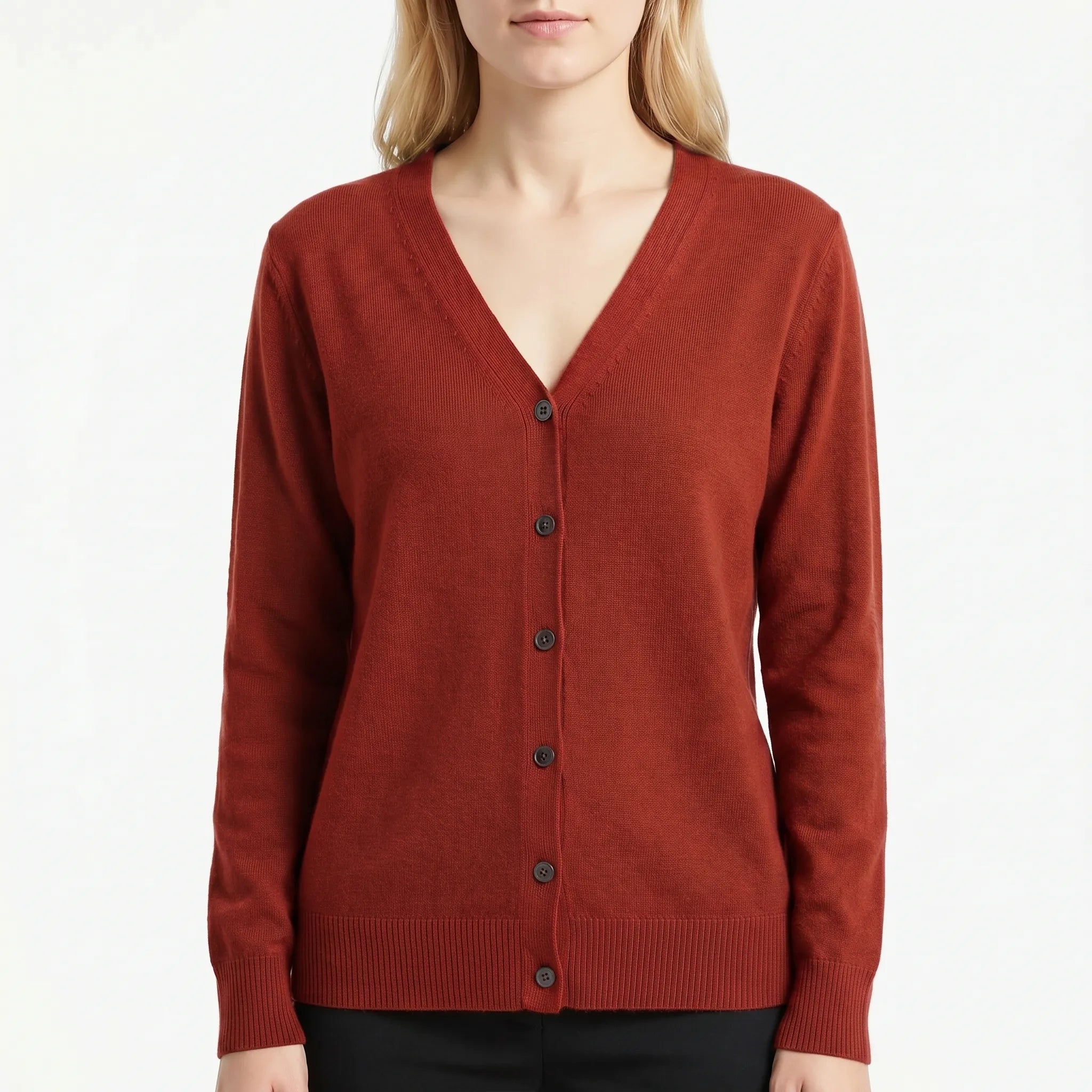 Nordspur | AuraKnit V-Neck Buttoned Cardigan