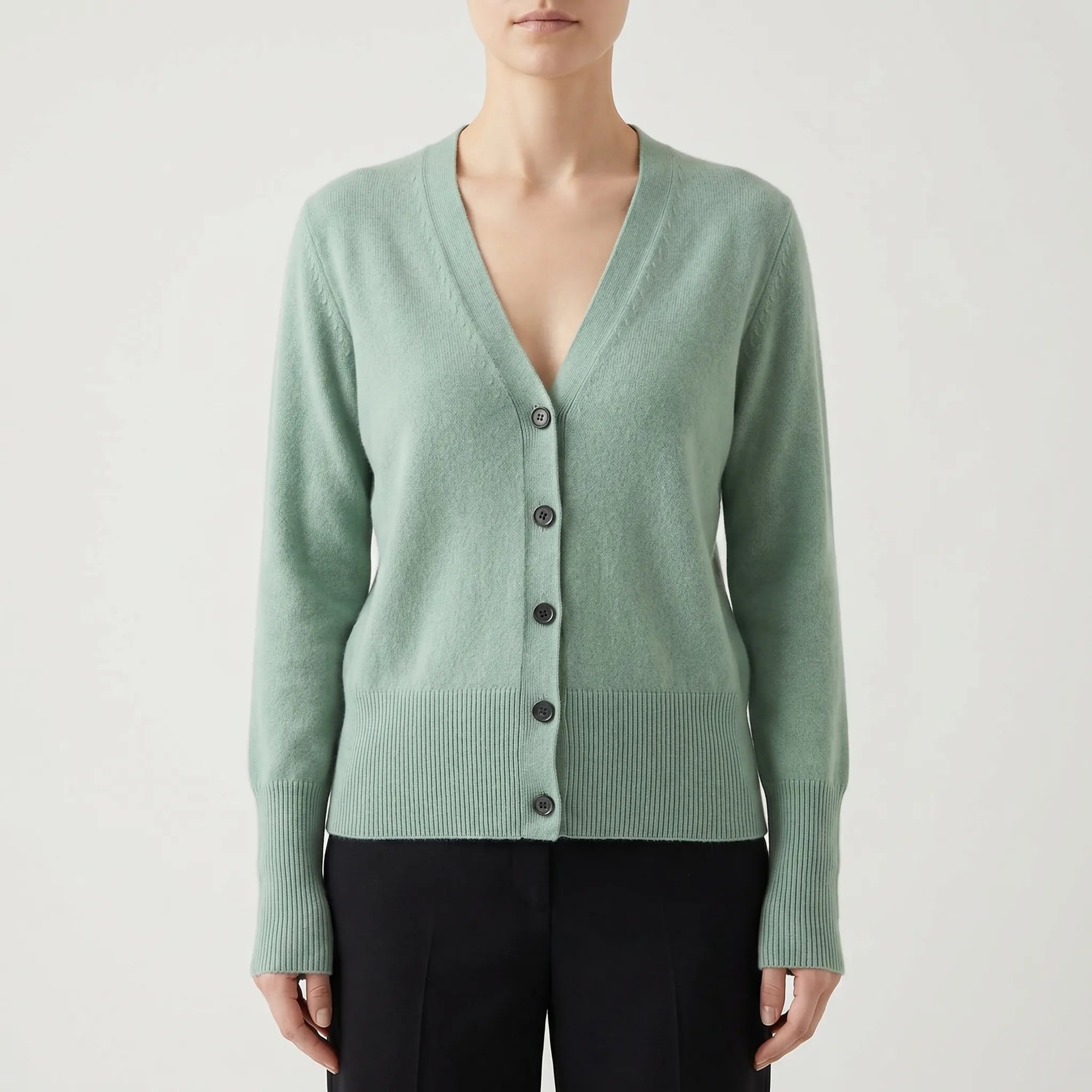 Nordspur | AuraKnit V-Neck Buttoned Cardigan