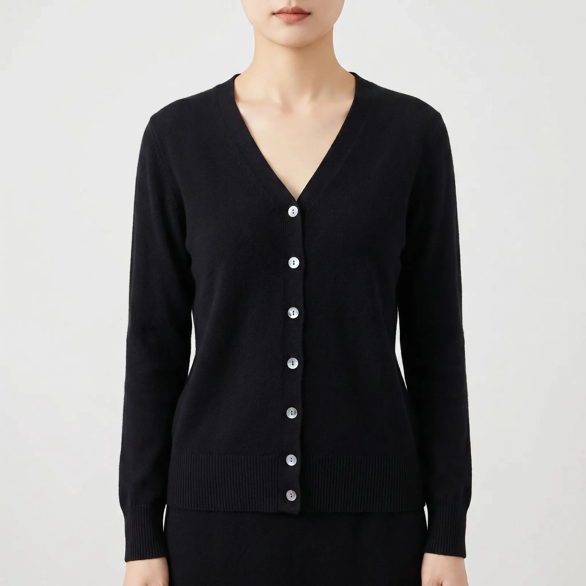 Nordspur | AuraKnit V-Neck Buttoned Cardigan