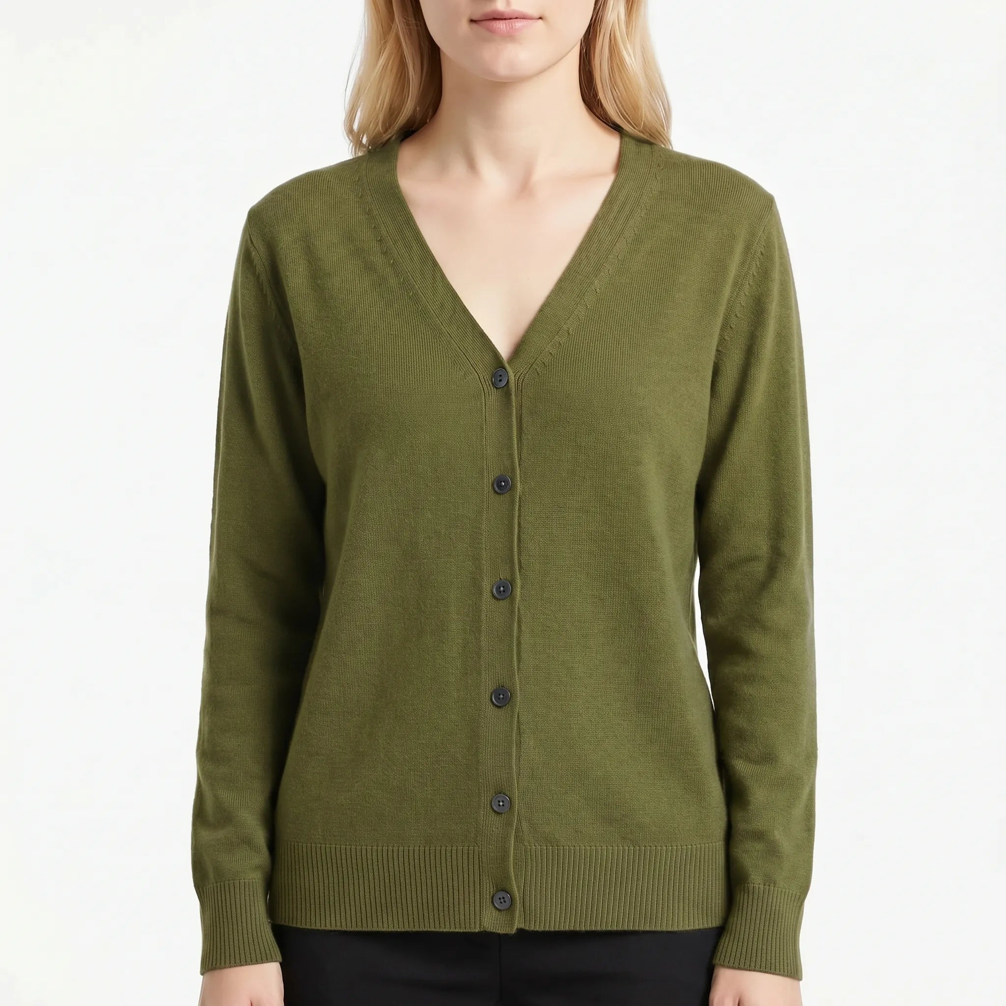 Nordspur | AuraKnit V-Neck Buttoned Cardigan