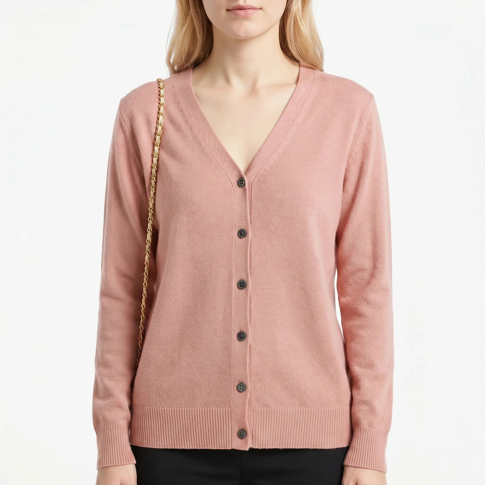 Nordspur | AuraKnit V-Neck Buttoned Cardigan