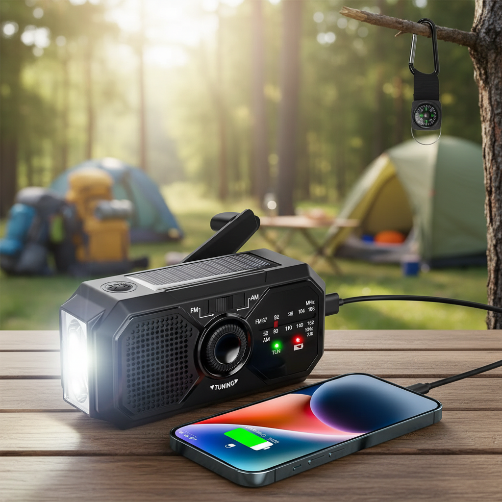 Nordspur | Auralight Portable Solar Crank Radio