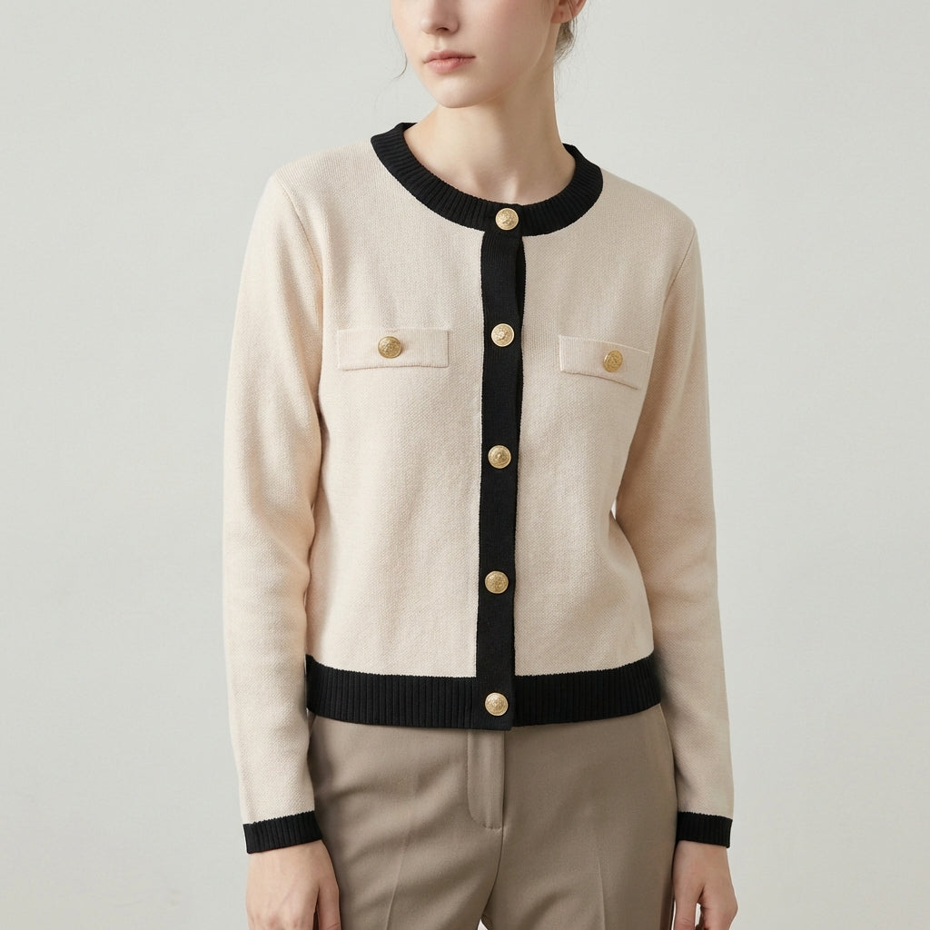 Nordspur | Aurelanne Long Sleeve Round Neck Cardigan