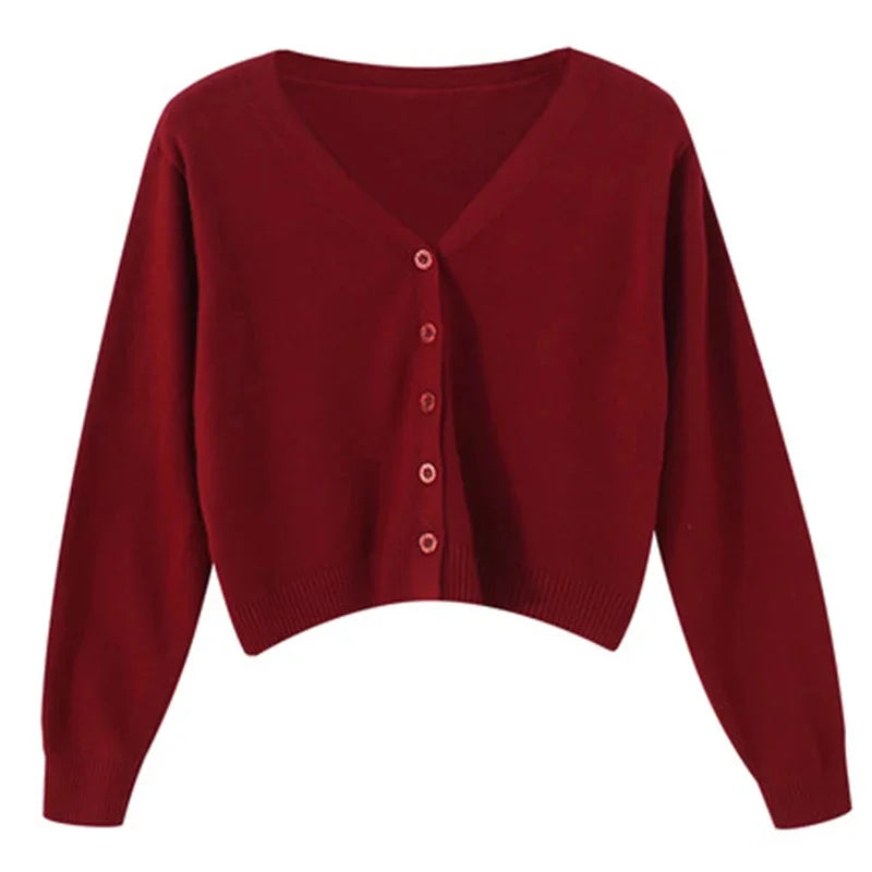 Nordspur | Aurelia Cropped V-Neck Cardigan