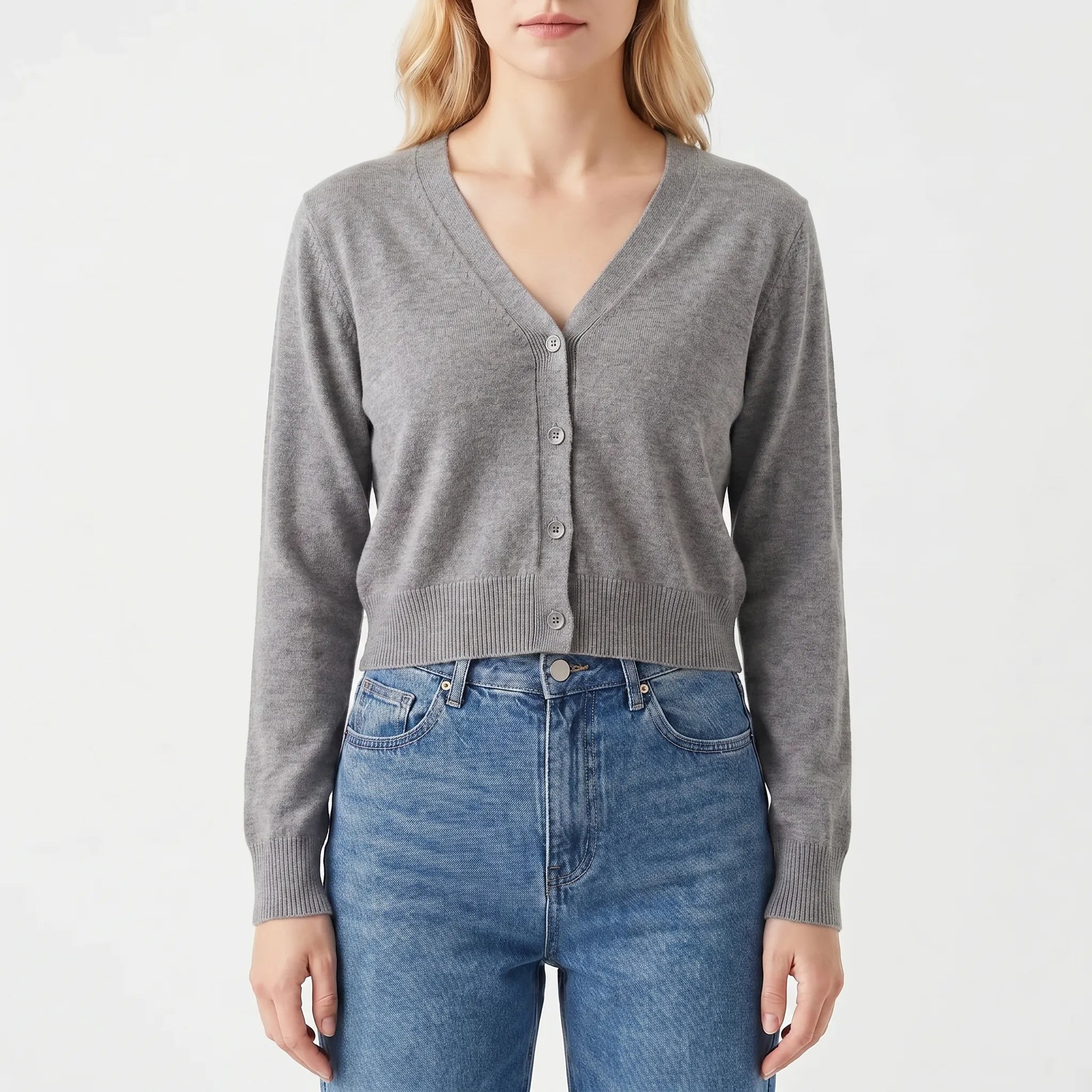Nordspur | Aurelia Cropped V-Neck Cardigan