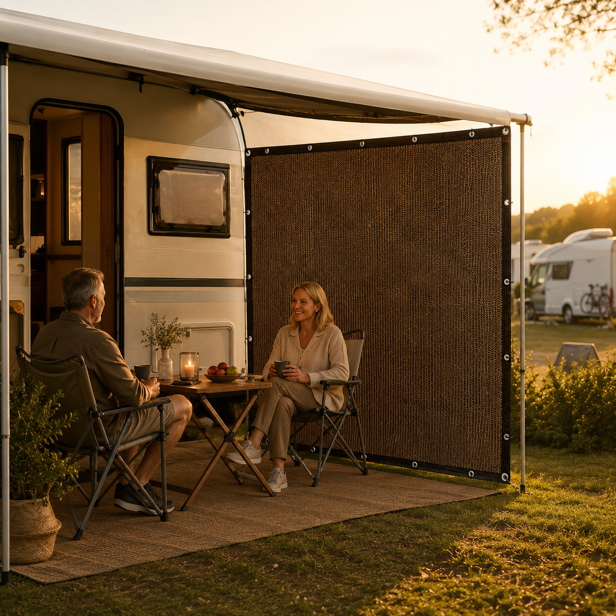 Nordspur | Aurevo Caravan Awning Side Panel | Campervan Privacy & Wind Screen