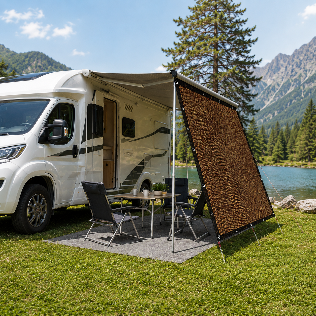 Nordspur | Aurevo Caravan Awning Side Panel | Campervan Privacy & Wind Screen