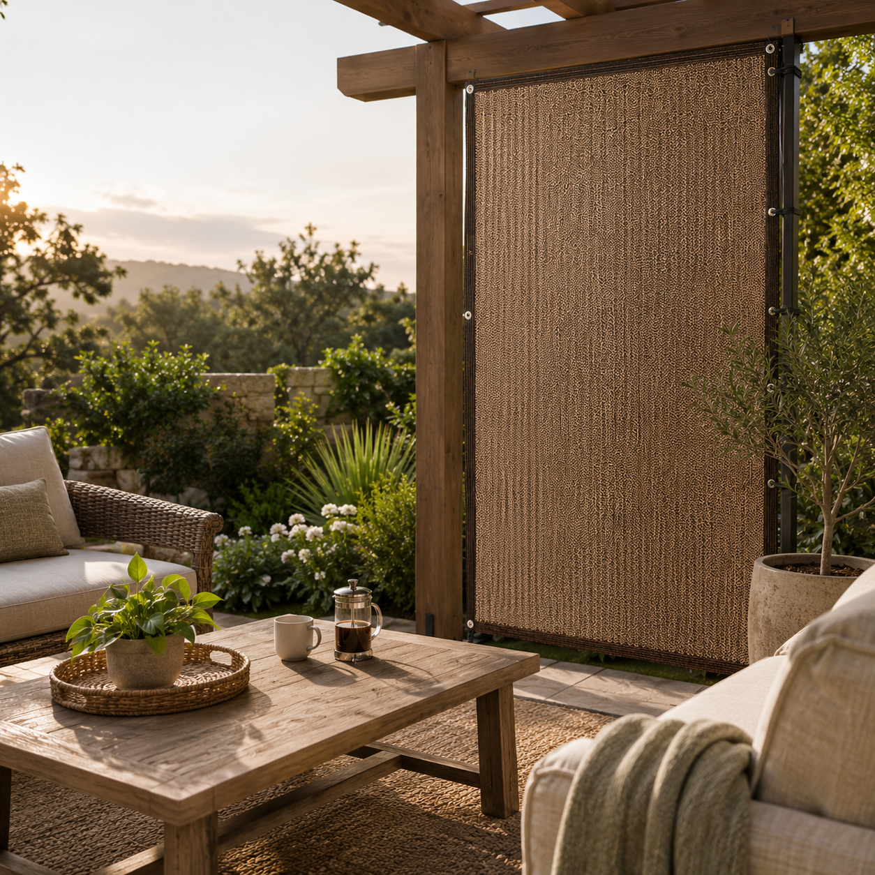 Nordspur | Aurevo Garden Privacy Screen | Patio Side Panel, No Drilling