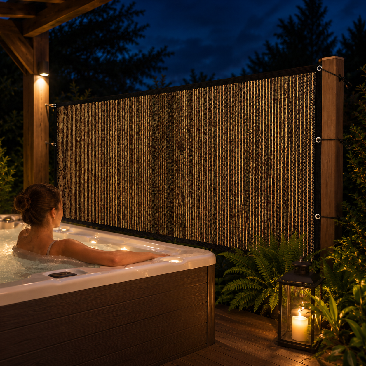 Nordspur | Aurevo Hot Tub Privacy Screen | Garden Screening Panel, No Drilling