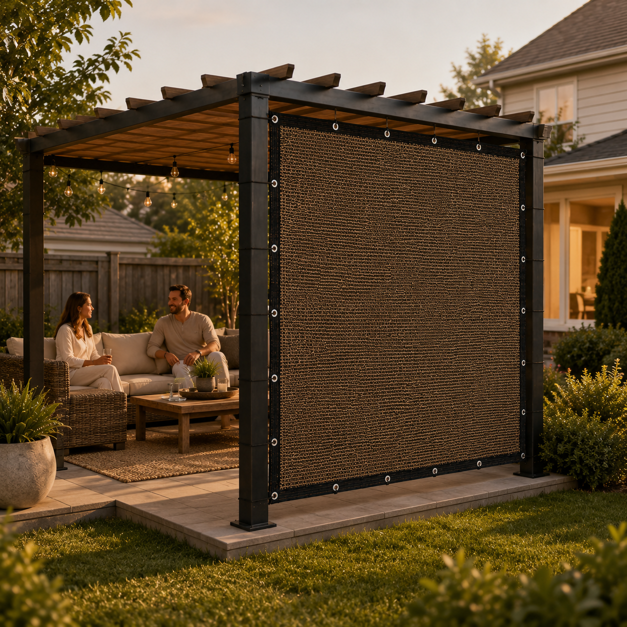 Nordspur | Aurevo Pergola Side Panel | Gazebo Side Wall Privacy & Sun Screen