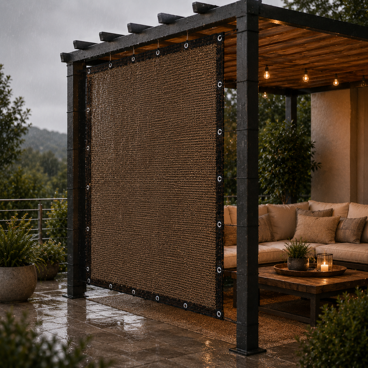 Nordspur | Aurevo Pergola Side Panel | Gazebo Side Wall Privacy & Sun Screen